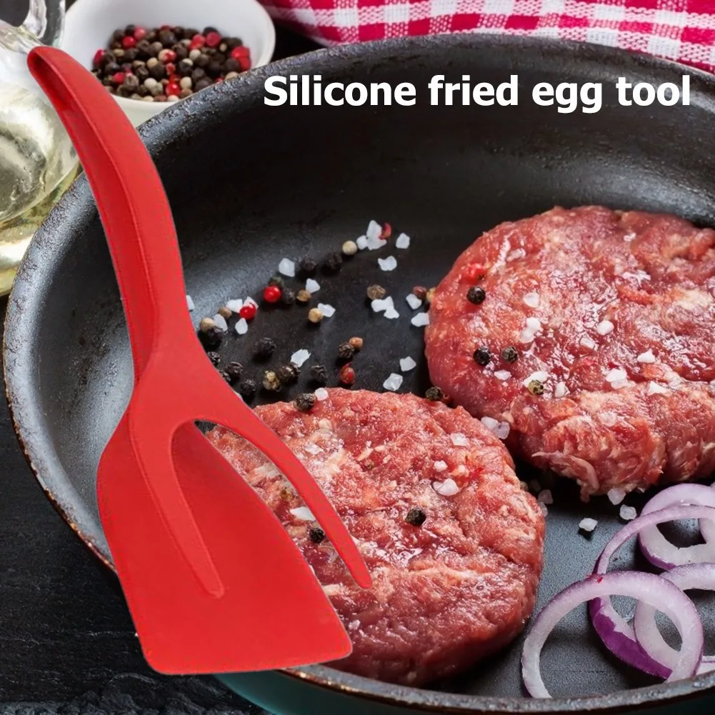 2-in-1 Grip & Flip Silicone Spatula Tongs