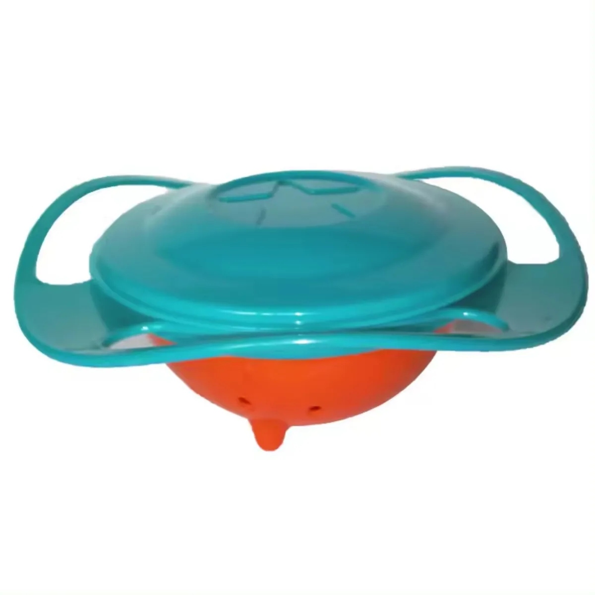 360° Spill-Resistant Gyro Bowl with Lid for Kids