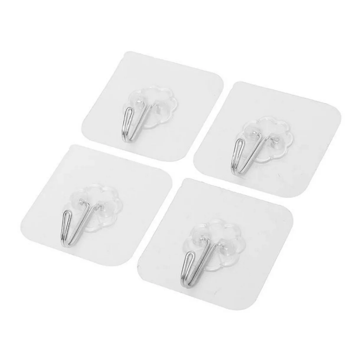 30PCS Heavy Duty Transparent Adhesive Wall Hooks