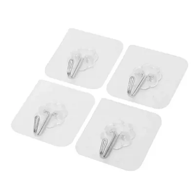 30PCS Heavy Duty Transparent Adhesive Wall Hooks