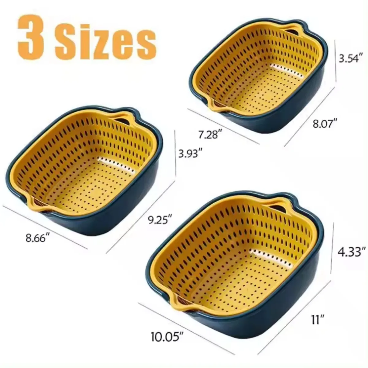 6-Piece Detachable Colander & Bowl Set