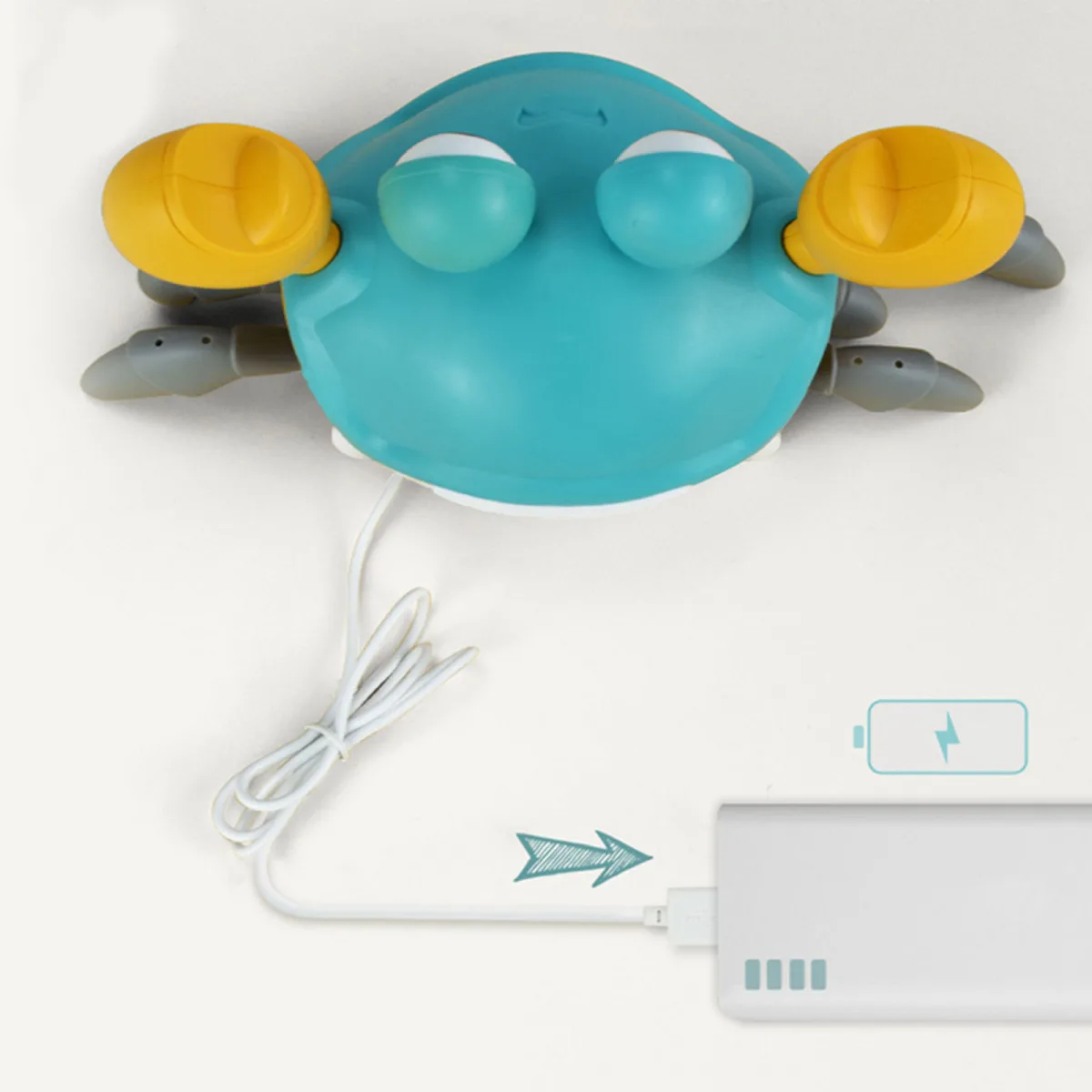 Interactive Crawling Crab Baby Toy with Music & LED Lights